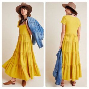 Anthropologie Maeve Gillian Tiered Maxi Dress